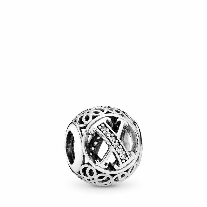 Pandora Vintage X Charm - Sterling Silver/Cubic Zirconia - Canada | RM1139WY